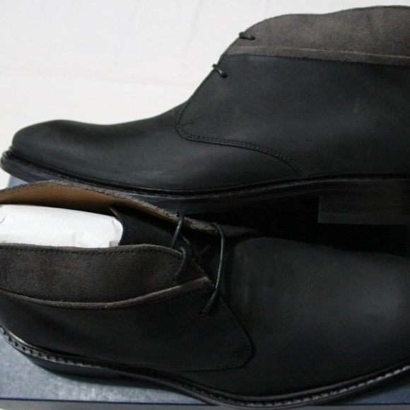 COLE HAAN BENTON WELT BLACK CHUKKA BOOT main image 5
